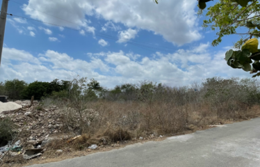 En venta terreno en Temozon Nte con permiso de construcción